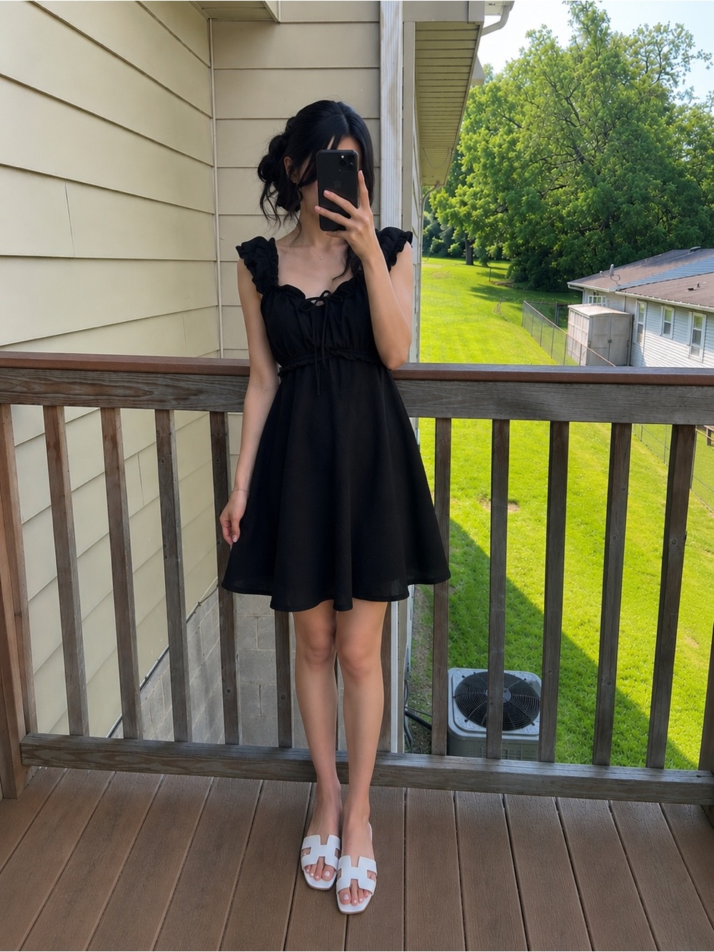 NWT No Boundaries Black Fit & Flare Mini Dress Size M (8-10)